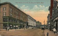 1915 Springfield,MA Main Street,Toward R.R. Arch Hampden County Massachusetts SV picture