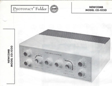 1957 NEWCOMB CO-1020 Amplifier Photofact MANUAL 7 Channel 20 Watt Amp CO1020 picture