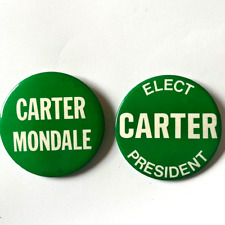 1977 Vintage Pinback Mixed Lot Politics Jimmy Carter President Campaign Button picture