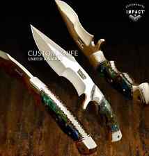 IMPACT CUTLERY RARE CUSTOM FULL TANG BUSHCRAFT HUNTING KNIFE RESIN HANDLE- 1697 picture