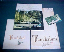 FORD THUNDERBIRD 1960 & 61 CAR SALES DEALERSHIP BROCHURES + Business ,Post Cards picture