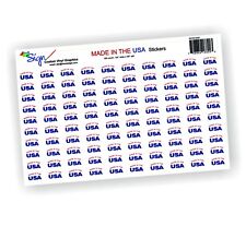 Oval Shape | Made in USA sticker | 100 count | .375