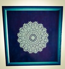 Pag lace Paska Cipka lacework framed wall decor doily UNESCO Croatian heritage picture