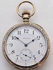 Antique WALTHAM 1892 Appleton Tracy Victorian Railroad RR Gold G.F Pocket Watch picture