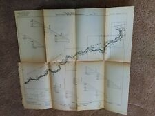 1915 Plan And Profile Tieton River McAllister Meadows Washington GPO Sketch Map picture