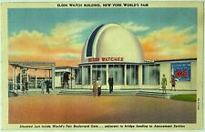 Elgin Watches Astronomical Observatory New York Worlds Fair Postcard picture