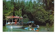 Vintage Postcard Disneyland Jungle River Cruise Mickey Donald Hippo picture