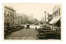 RPPC Nampa Idaho Main Street Scene 1920s Model T Cars Vintage Photo Postcard picture