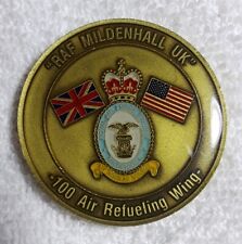 AUTHENTIC RAF MILDENHALL UNITED KINGDOM 100th CIVIL ENGINEER RARE CHALLENGE COIN picture