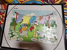 Vintage, 1978 Garfield and Odie Doing Laundry 60pc  16 by 11  Puzzle. Complete picture