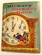 Vintage 1964 Hickory Dickory Dock Hardcover Book Rand McNally Children picture
