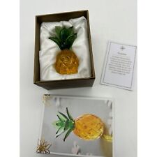 Pier 1 Miniature Glass Pineapple Figurine Hospitality Pineapple picture
