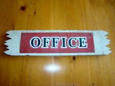 1930s CAMP GROUNDS Motorcourt Painted Wood & Metal OFFICE Sawtooth Sign picture