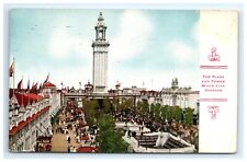 Postcard Plaza Tower White City Amusement Park Chicago Illinois 1913 Aerial Vw picture