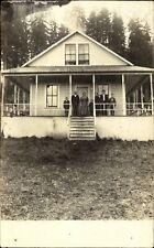 RPPC Three generations country folk on porch location unknown~ 1904-1918 picture