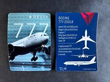 Delta Airlines Airplane trading card Boeing Triple 7 777-200LR No 45 2016 New picture
