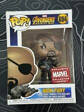 Funko Pop Marvel Avengers Nick Fury (Marvel Collector Corps) #694 w/Protector picture