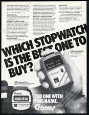 1979 Cronos LED LCD digital stopwatch photo vintage print ad picture