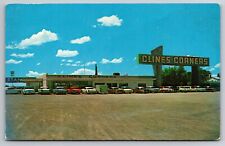 Clines Corners Inc. Route 66 New Mexico NM Old Cars c1950 Postcard picture