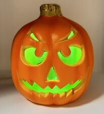 Scary Angry Mean Blow Mold Pumpkin Halloween Magic Light Up picture