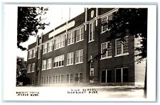 c1940's High School Building Humboldt Nebraska NE RPPC Photo Vintage Postcard picture