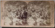 1889 COLOGNE GERMANY MARKET PLACE CROWDED J.F. JARVIS STEREOVIEW 28-30 picture
