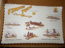 2 Vintage Frontier Town North Hudson NY Souvenir Paper Placemats Adirondacks  picture