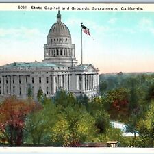c1910s Sacramento, CA California State Capitol Birds Eye Old World Tartaria A242 picture