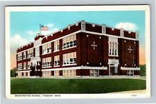 Findlay OH-Ohio, Washington School Vintage Souvenir Postcard picture
