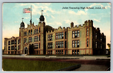 c1910s Joliet Township High School Illinois Vintage Postcard picture