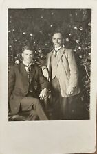 RPPC San Francisco Two Men at Worlds Fair California Real Photo Postcard 1915 picture