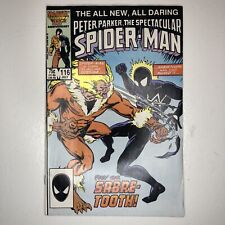 Spectacular Spider-Man #116 1st Full App The Foreigner (Marvel July 1986) KRAVEN picture