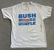 VTG 1988 George Bush Dan Quayle Campaign Shirt Tag L picture