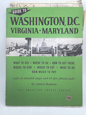 Vintage 1953 Guide To Washington D. C., Virginia & Maryland Travel Guide & Maps picture