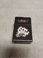 SAILOR JERRY RUM LIGHTER Tattoo Designs Poker Cards LUCKY Limited Edition 2006 picture