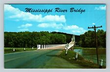 MS-Mississippi, Mississippi River Bridge, Vintage Postcard picture
