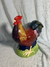 Vintage Farmhouse Style Ceramic Rooster Cookie Jar picture