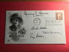 SIGNED 4 LEGENDAY NEWSCASTERS FDC AUTOGRAPHED FIRST DAY COVER - BRINKLEY, MUDD + picture
