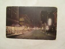 Minnesota Postcard Sixth Street at night St Paul MN 1909 picture