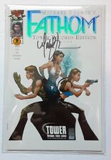 MICHAEL TURNER'S FATHOM #1 SIGNED TURNER💥TOWER RECORDS VARIANT NM FOIL 2000 picture