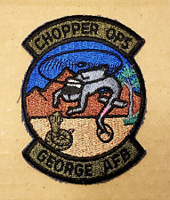 USAF 831 AIR DIVISION CHOPPER OPERATIONS - GEORGE AFB, CA, Original 1980's picture