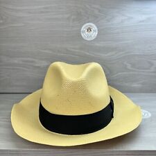 DISNEY PARKS WDW Dick Tracy Hat Fedora Straw Look NOVELTY 1990 Vintage Medium picture