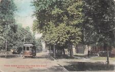 Prairie Ave Looking east from 24th Street Mattoon, Illinois, Street Car c1910 picture