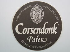 Beer Collectible Coaster ~ Corsendonk Pater Abbey Dubbel Bier -Turnhout, Belgium picture
