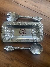 Arthur Court Collegiate Alabama Crimson Tide Tray Platter 12” X 6” W/Spoon Fork picture
