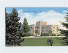 Postcard Mens Dormitory, University Of Wyoming, Laramie, Wyoming picture