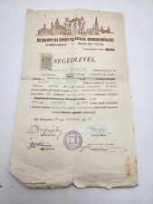 1941 WW2 Hungary Jewish Judaica Help Letter Document picture