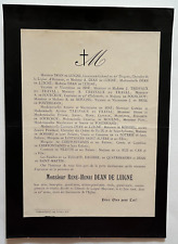 DEAN DE LUIGNE Tresvaux Fraval SHARE Cheffontaines BREIL PONTBRIAND 1906 picture