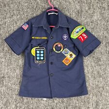 Boy Scouts America Shirt Youth Small Patches Pins Bobcat Bear Tiger Carolina BSA picture