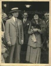 1928 Press Photo Mrs. Calvin Coolidge with Guard, J. Fitzgerald in Duluth picture